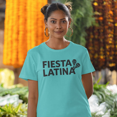 AV Fiesta Latina Adult Teal Short-sleeve