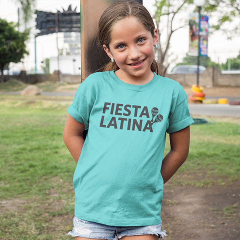 AV Fiesta Latina Youth Teal Short-sleeve