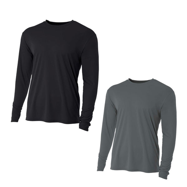 Gray Long Sleeve Cooling Team Shirt