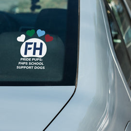 PRIDE Pup Car Decal