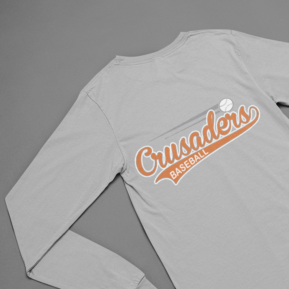 Crusaders Grey Long Sleeve Team Shirt