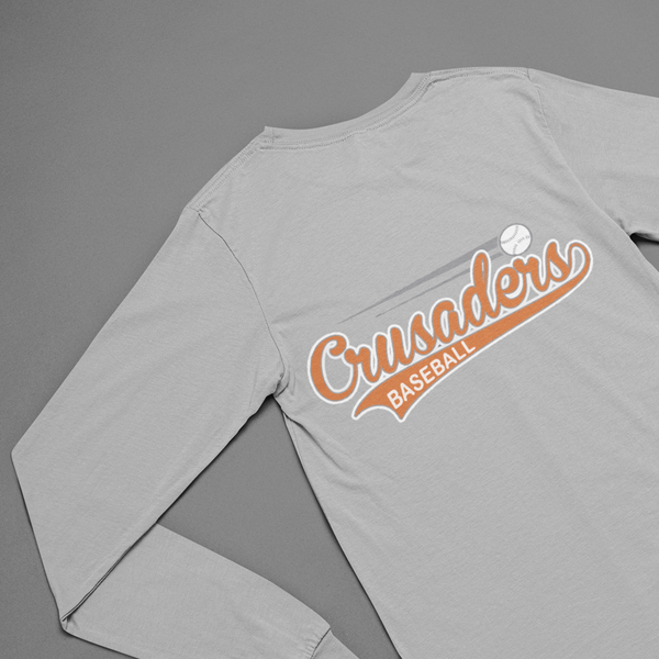 Crusaders Grey Long Sleeve Team Shirt