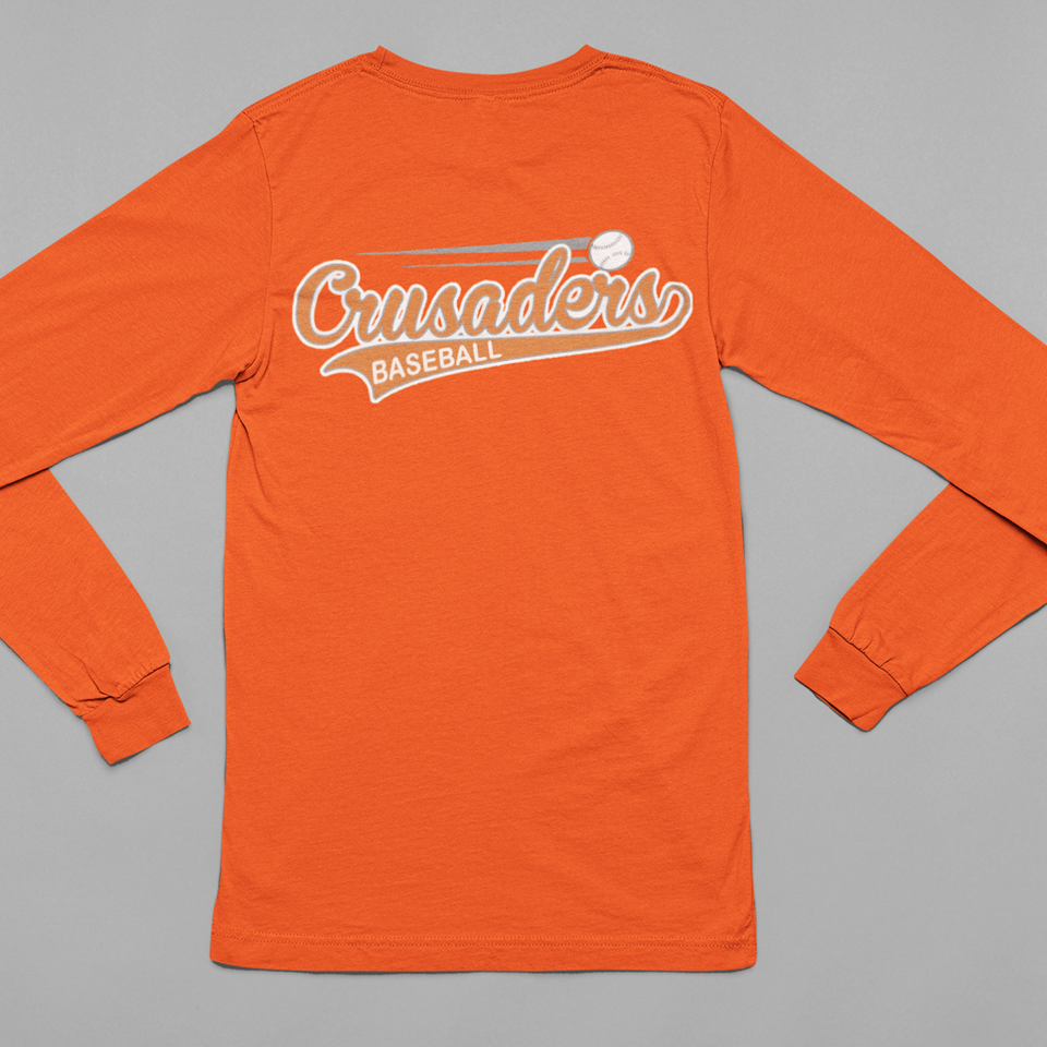 Crusaders Orange Long Sleeve Team Shirt