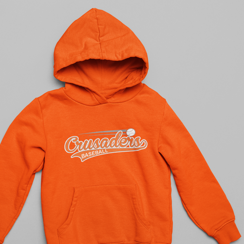 Crusaders Orange Hoodie Team Sweatshirt