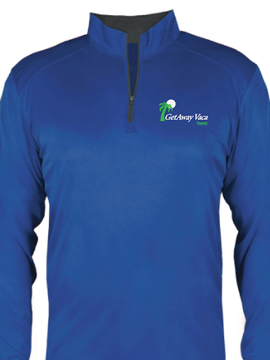 GetAway Vaca Royal Blue Adult 1/4 Zip Pullover